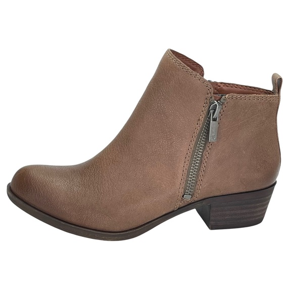 Lucky Brand Basel Brindle Leather Ankle Booties - Picture 2 of 11